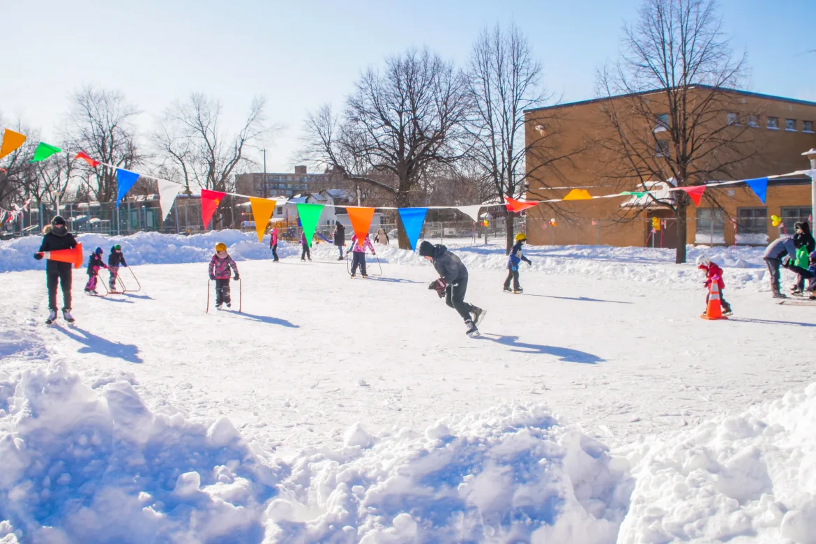 Winter carnival in Montreal