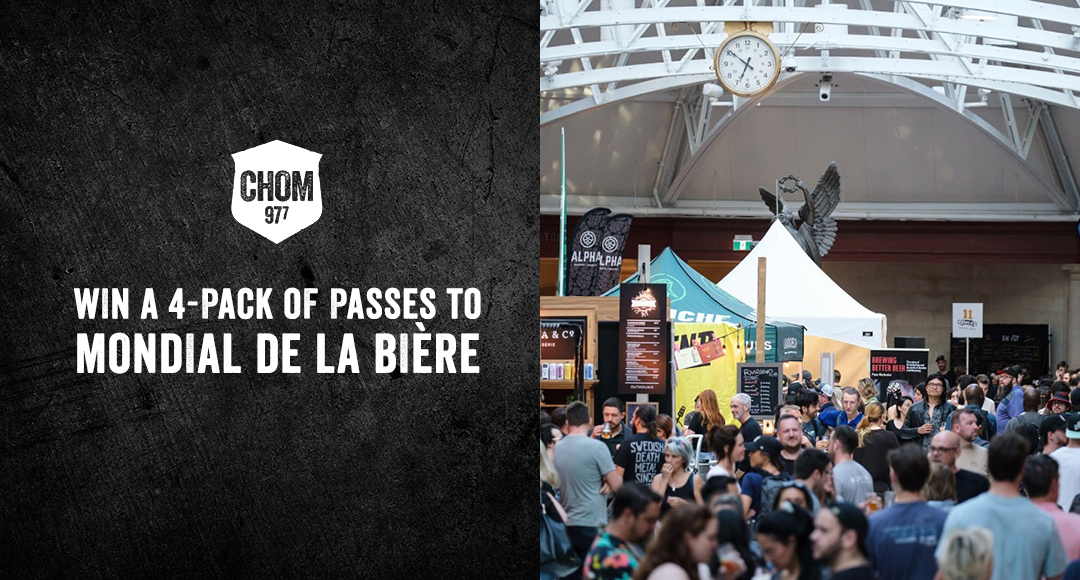 Win a 4-pack of passes to Mondial de la Bière