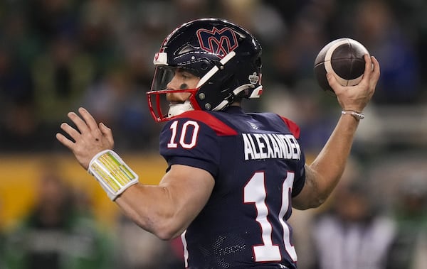 Alouettes QB Alexander pulled from preseason start for precautionary reasons